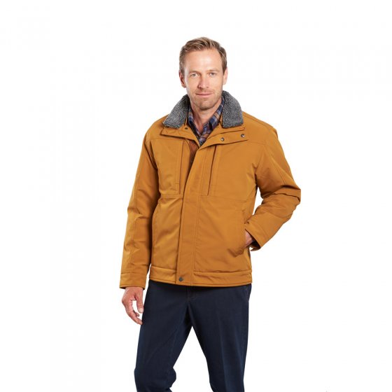 Veste intermédiaire avec col en fausse fourrure