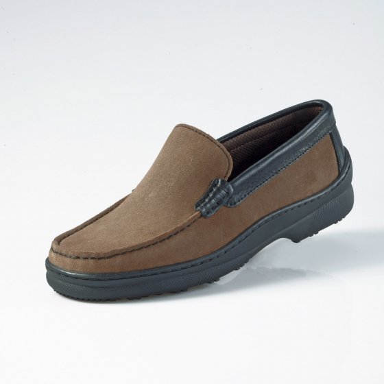 Chaussures en cuir velours