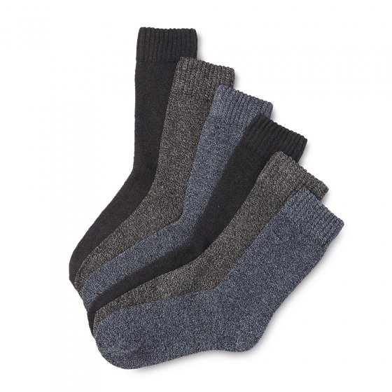 Chaussettes en coton mouliné Lot de 6 