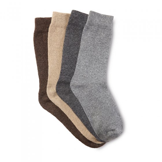 Chaussettes en laine avec alpaga Lot de 4 43/46