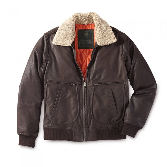 Blouson en cuir nubuck 52 | Marron