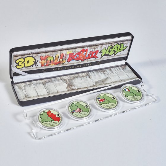 Assortiment de pièces d'argent "30e anniversaire de la chute du mur de Berlin"