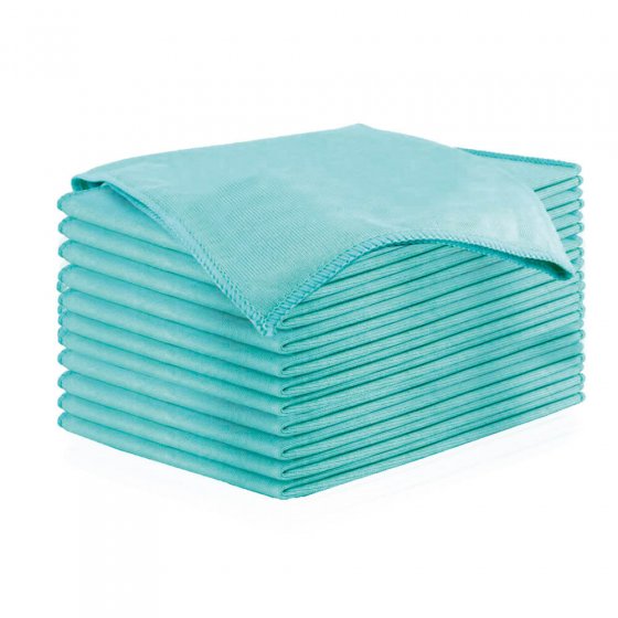 Lavettes vitres en microfibre  "Aquasafe" Lot de 12 