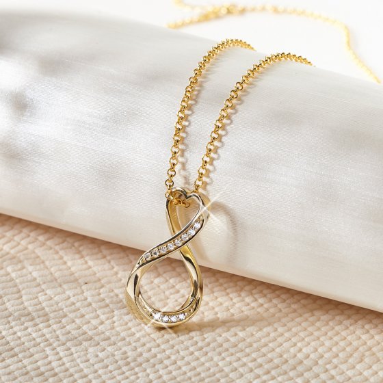 Chaîne avec pendentif  "infini" 