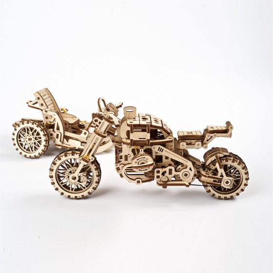 Modèle réduit en bois "Motocross"
