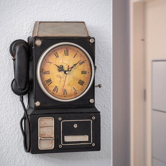 Armoire à clés métallique avec horloge 