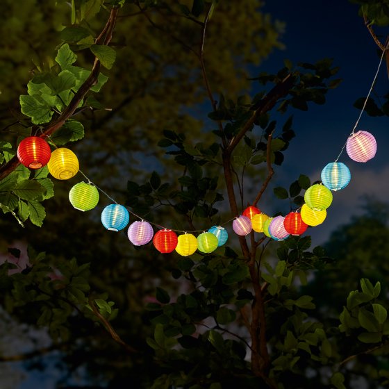 Guirlande lumineuse d'été 20 lampions 