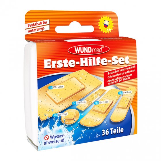 Kit de premier secours, 36 pièces
