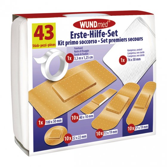Kit de premier secours 43 pièces