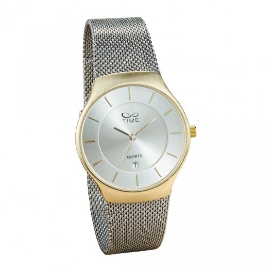 montre maille milanaise "bicolore"