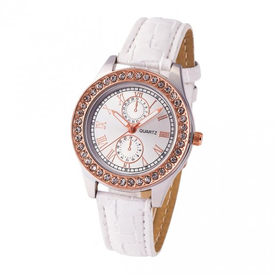 Montre avec cristaux de verre