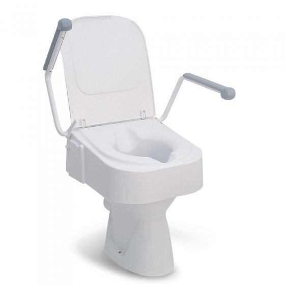 Réhausseur de toilettes avec accoudoir