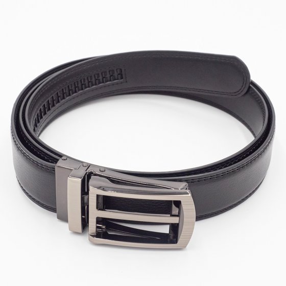 Ceinture automatique homme en cuir noire taille sur mesure