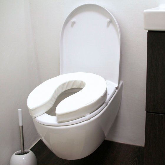 Rehausseur de toilette rembourré 