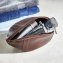 Trousse de toilette en cuir  "rugby" - 1