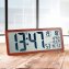Horloge murale radiopilotée « XXL » aspect bois - 1