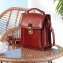 Sac vintage en cuir italien - 1