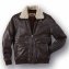 Veste bomber en cuir d'agneau - 1