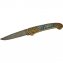 Couteau en bronze avec lame en acier damassé - 1