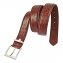 Ceinture en cuir aspect peau d’autruche - 1