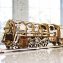 Maquette locomotive à vapeur en bois - 1