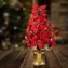 Poinsettia LED en forme de sapin - 1