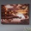 Tableau mural LED  "cabane en bord de lac" - 1