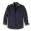 Chemise en velours côtelé avec zip continu - 1