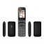 Téléphone portable pliant à grandes touches - 1