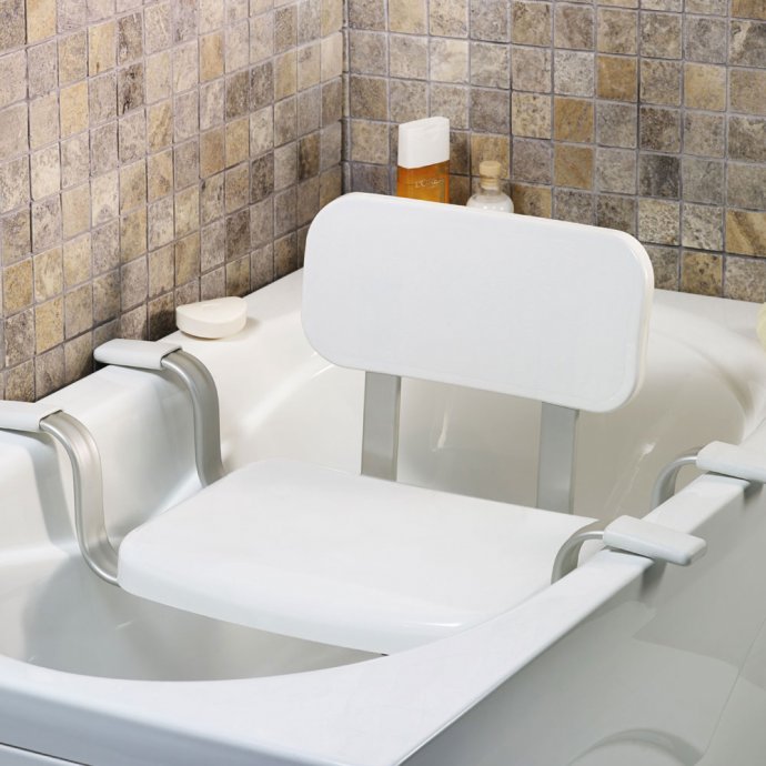 Siège de baignoire avec dossier