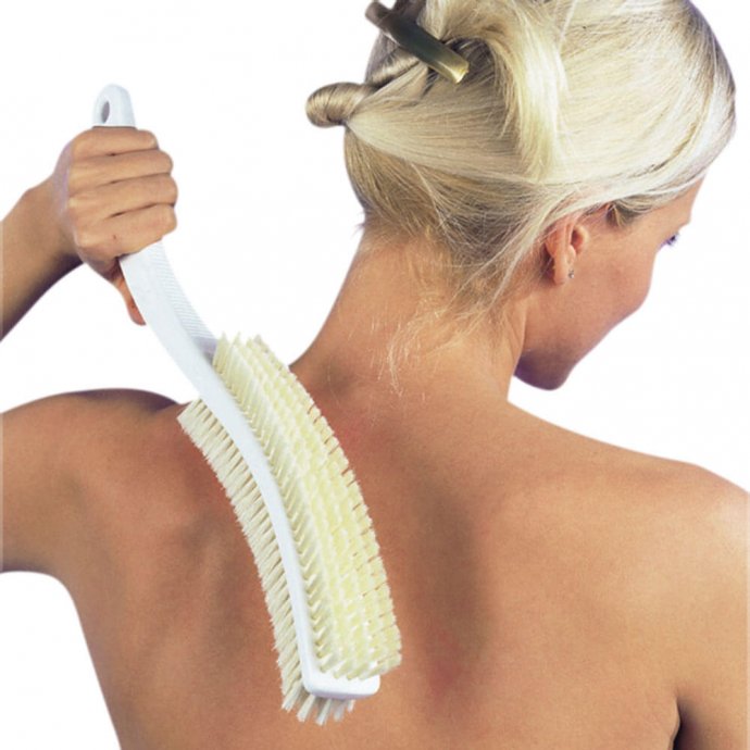 Brosse ergonomique en poils naturels