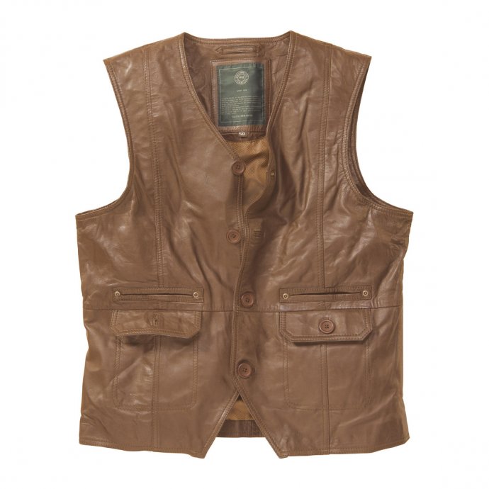 Gilet en cuir nappa d'agneau