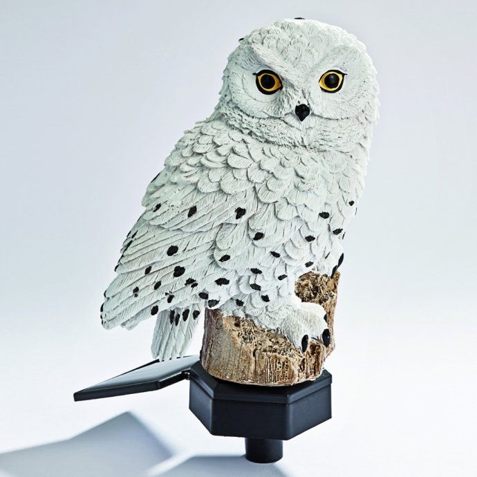 Chouette des neiges solaire