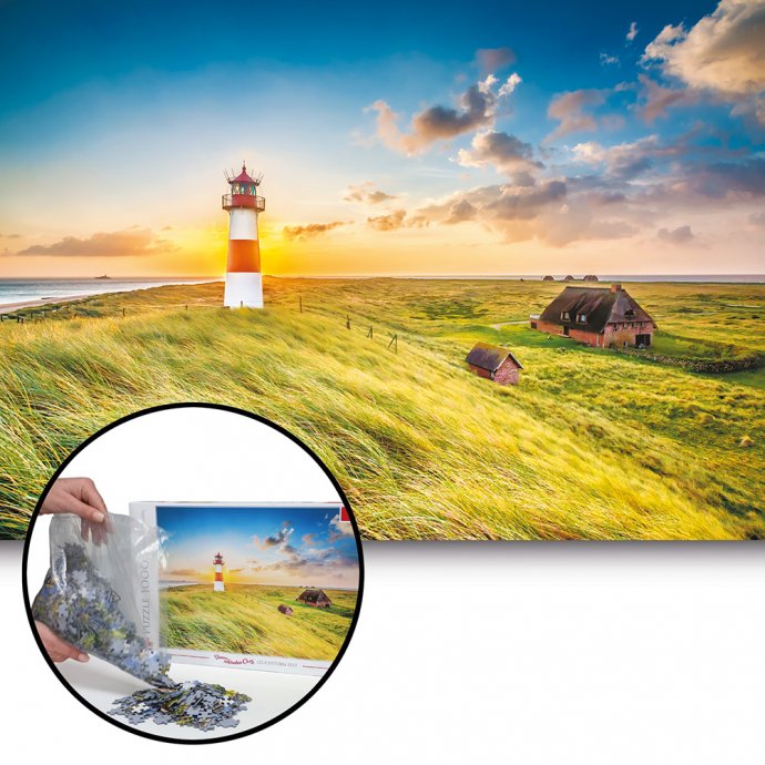 Puzzle 1.000 pièces « phare de Sylt »