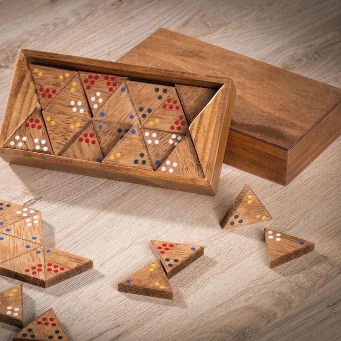 Trio-domino en bois