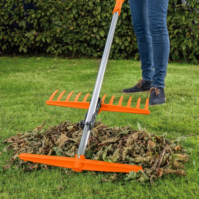 Râteau télescopique à pince