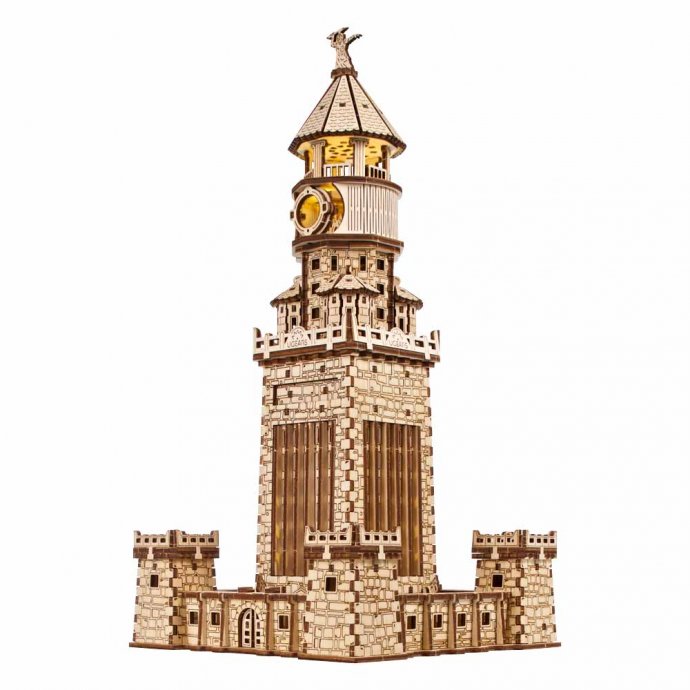 Maquette en bois du phare d’Alexandrie