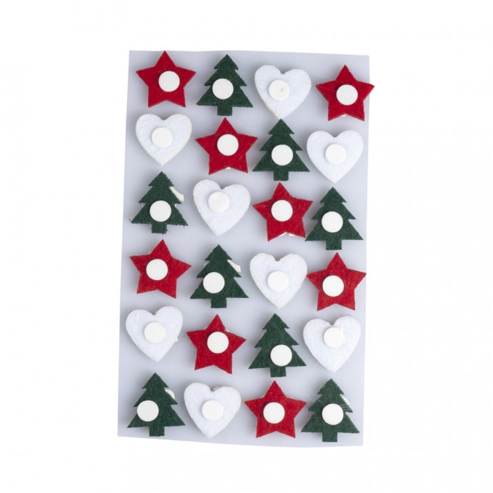 Autocollants en feutre « Calendrier de l'Avent »