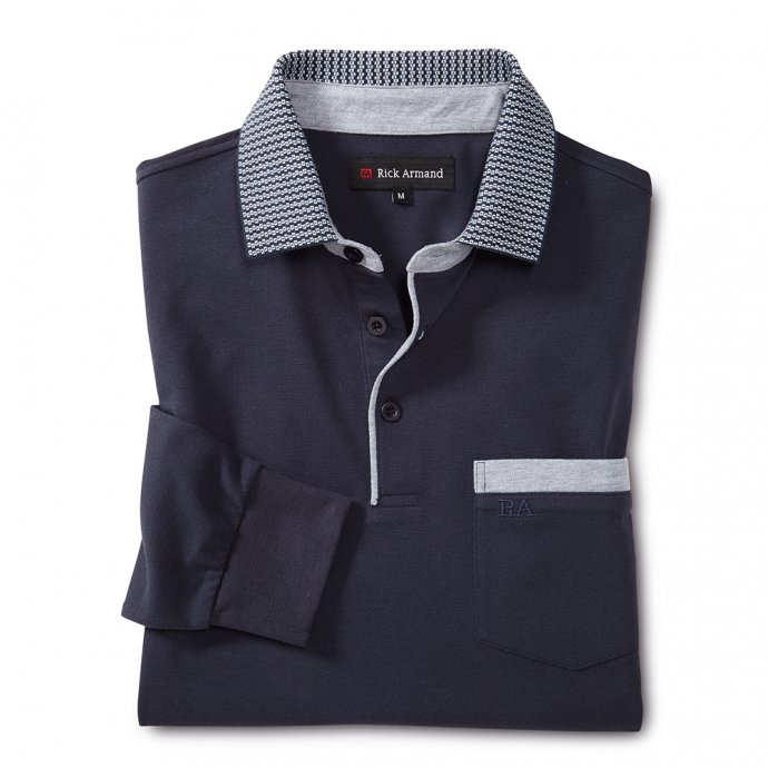 T-shirt à manches longues en piqué de coton