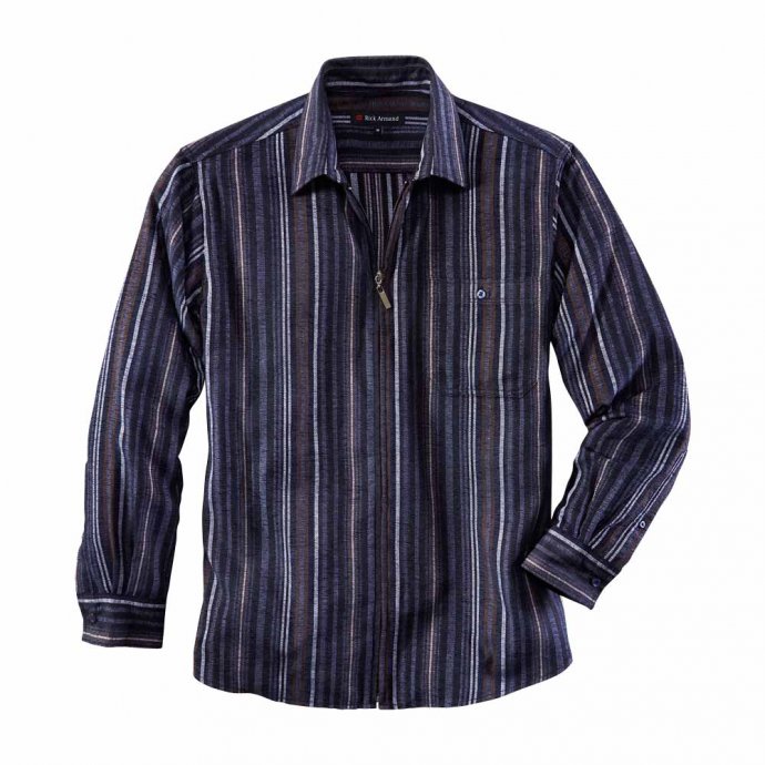 Chemise chenille zippée