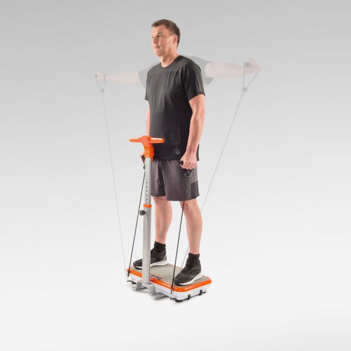 Plateforme vibrante avec poignée