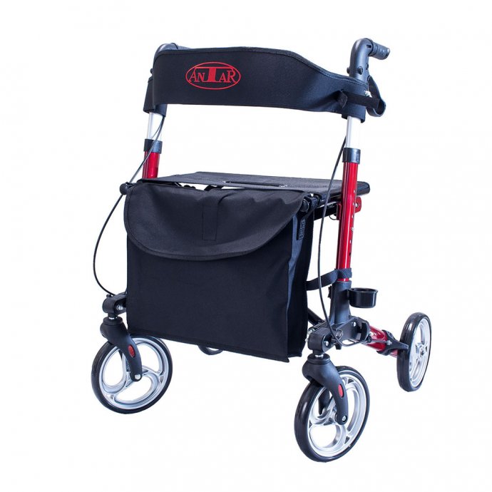 Rollator 4 roues en aluminium