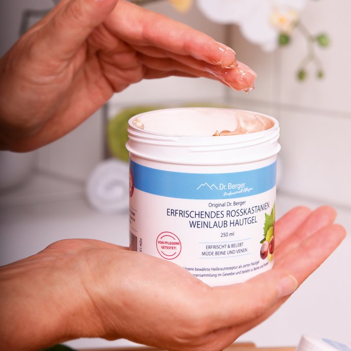 Gel rafraîchissant de marron d'Inde