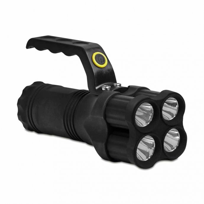 Lampe de poche 4 LED et poignée