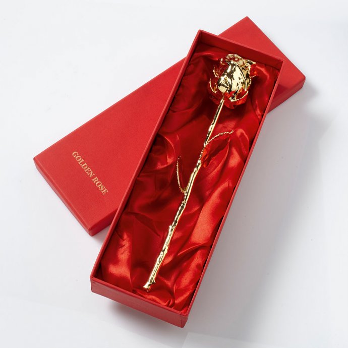 Rose dorée à l’or fin