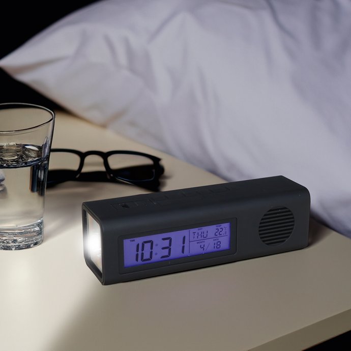 Radioréveil avec lampe LED