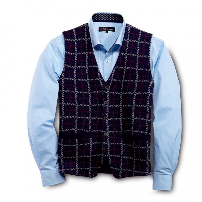 Gilet tricoté en jaquard