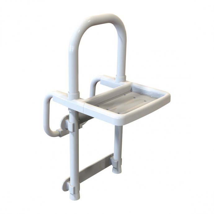 Barre d'accès à la baignoire avec plateau