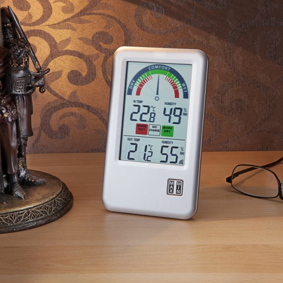 Thermomètre-hygromètre radiopiloté 