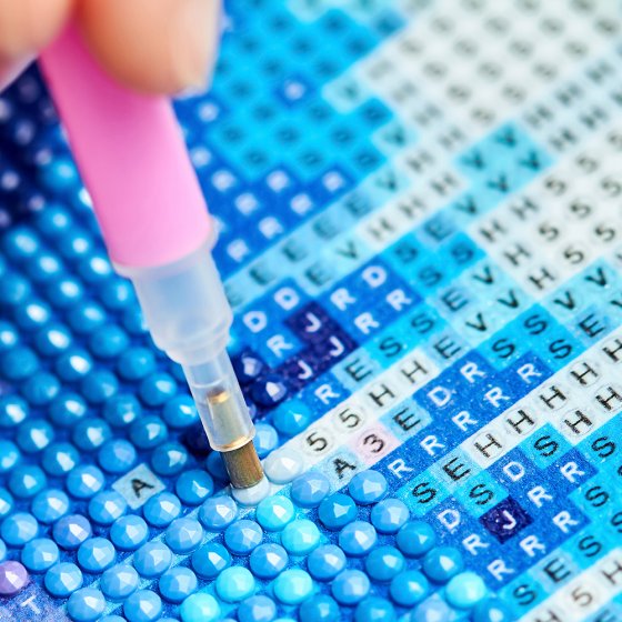 Peinture au diamant, tournesol 